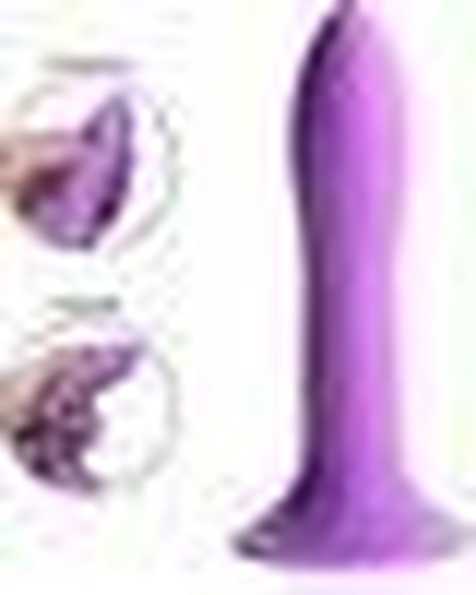 Squeeze-It Buigzame Siliconen Dildo - - Paars