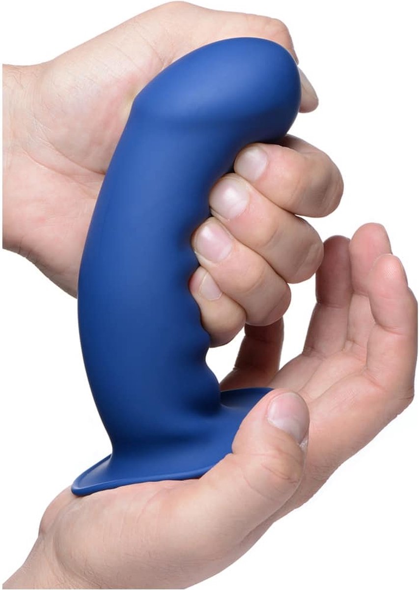 Squeeze-It Buigzame Dikke Dildo - - Blauw