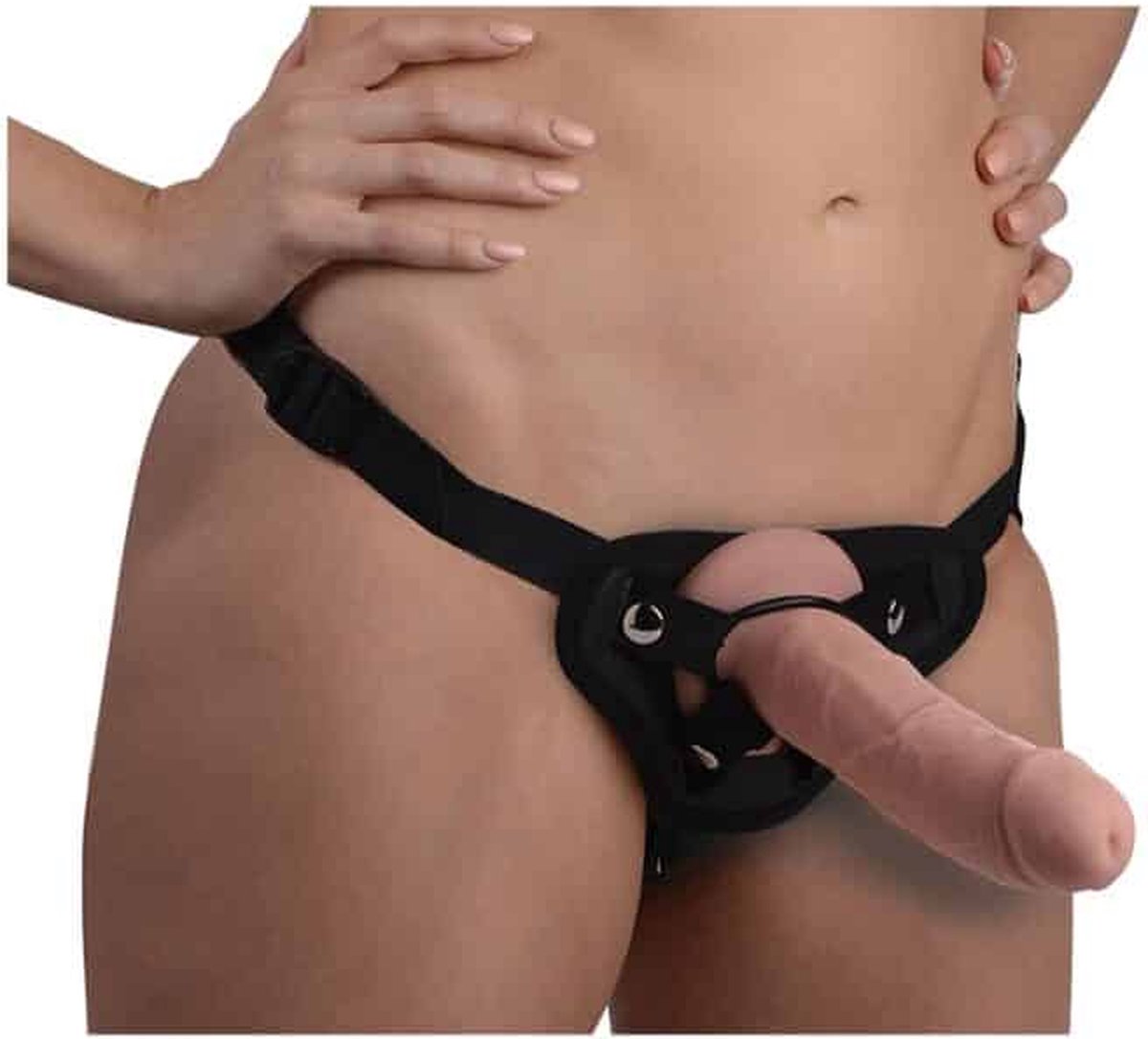 Strap U Brazen Siliconen Dildo Met Harnas - 20 cm