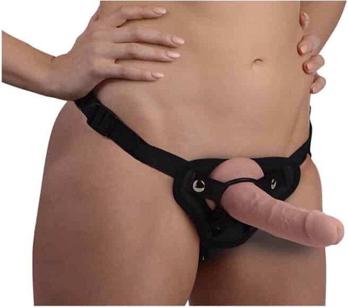 Strap U Seducer Siliconen Dildo Met Harnas