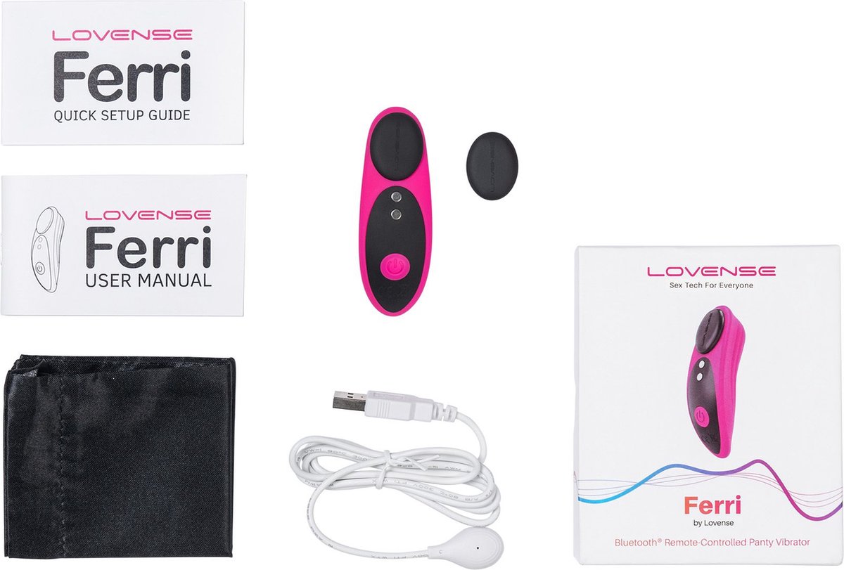 Lovense Ferri Panty Vibrator App Controlled - - Magenta