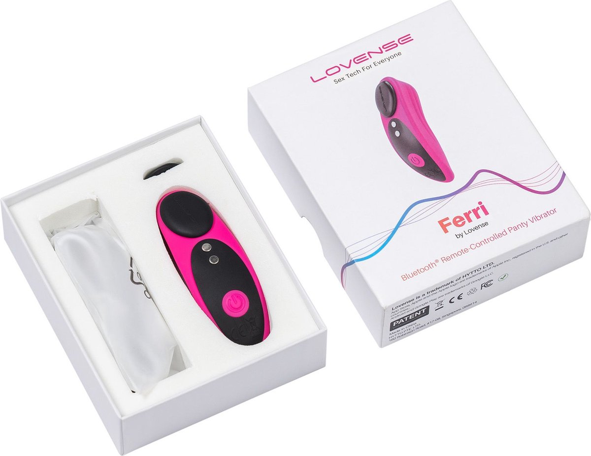 Lovense Ferri Panty Vibrator App Controlled - - Magenta