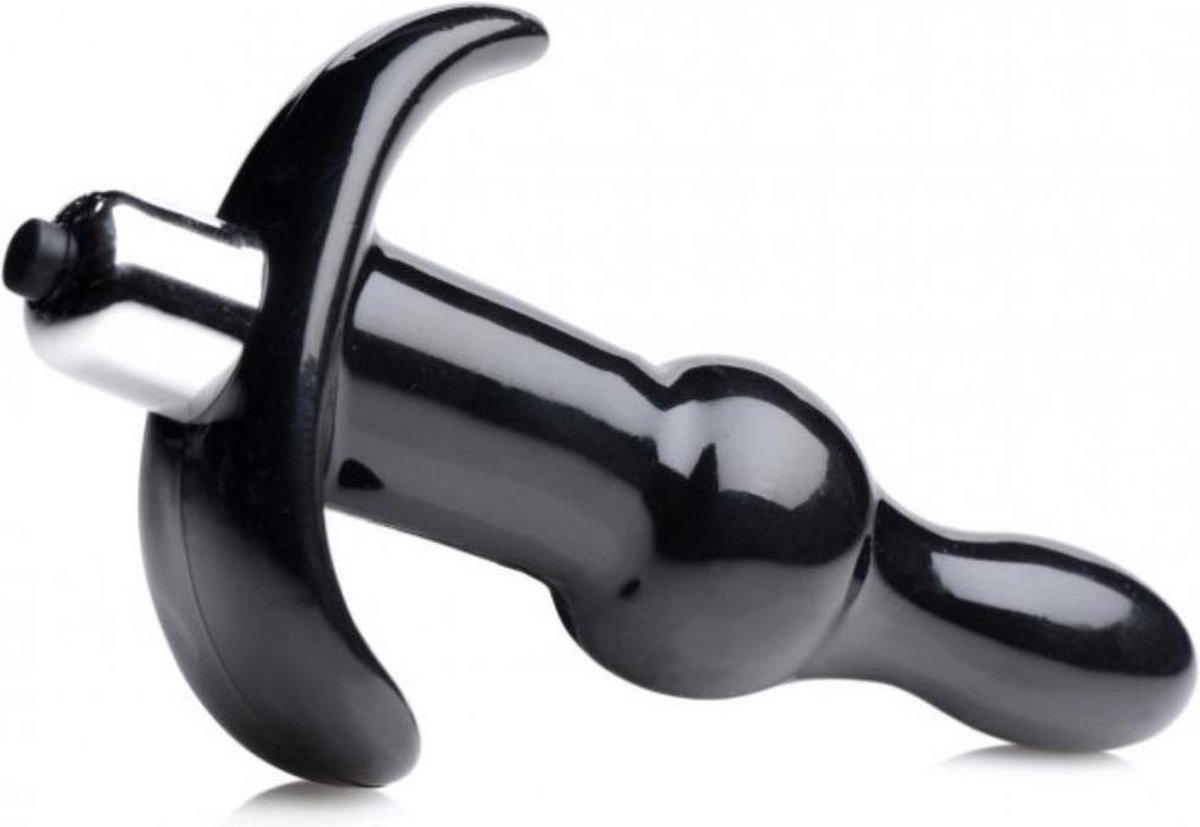 Frisky Bubbling Vibrerende Anaalplug Met Ribbels - - Zwart