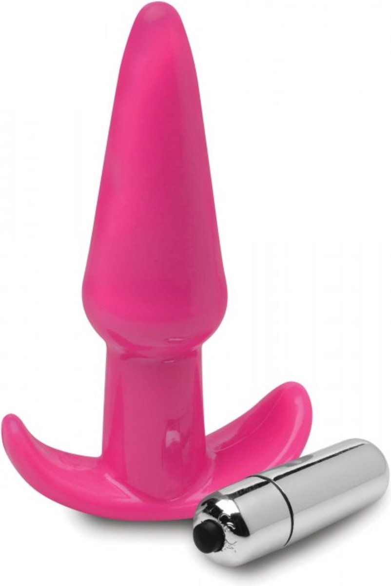 Frisky Smooth Vibrerende Anaalplug - - Roze