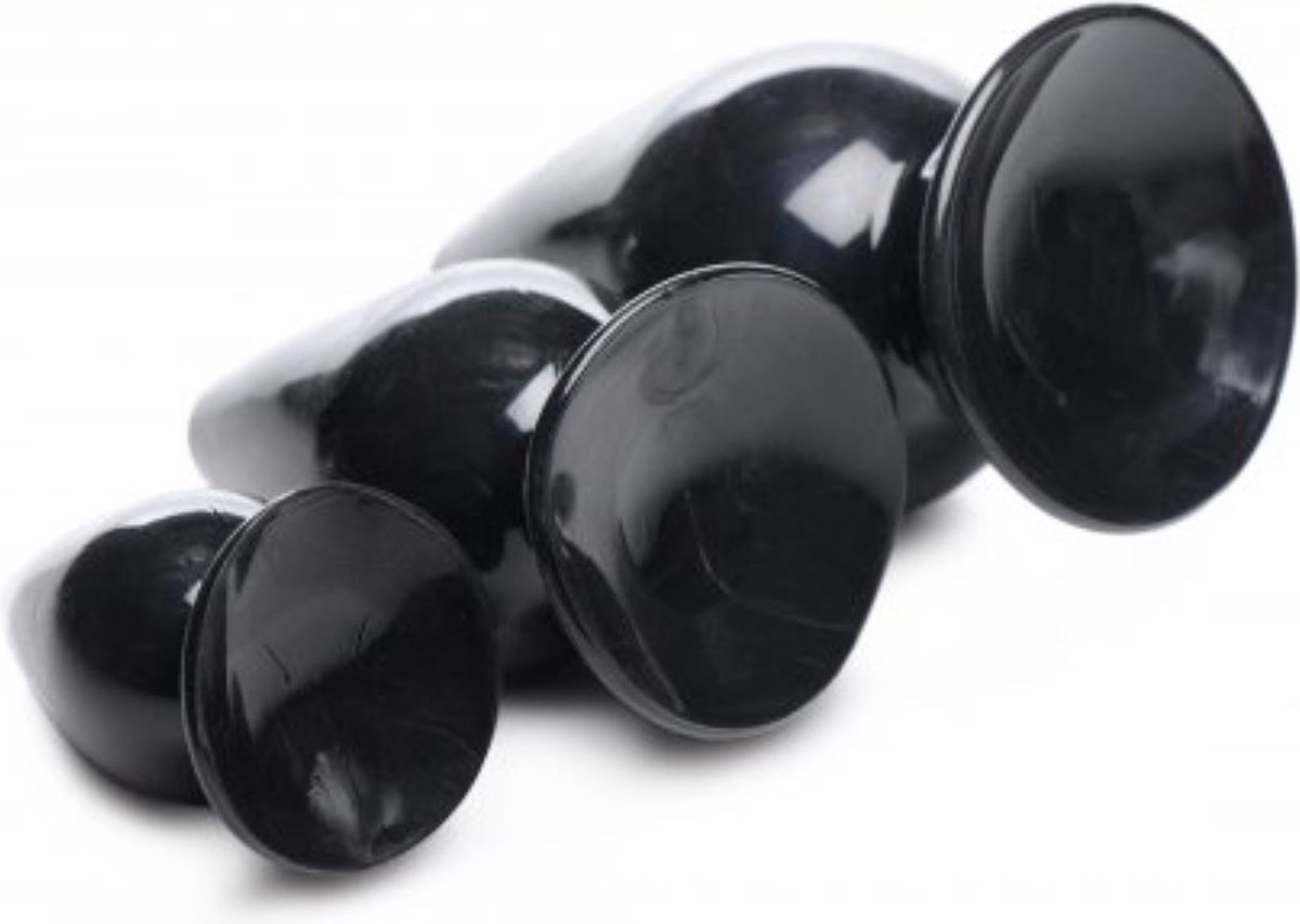 Master Series Triple Cones Anaalplug Set Van 3 - Zwart