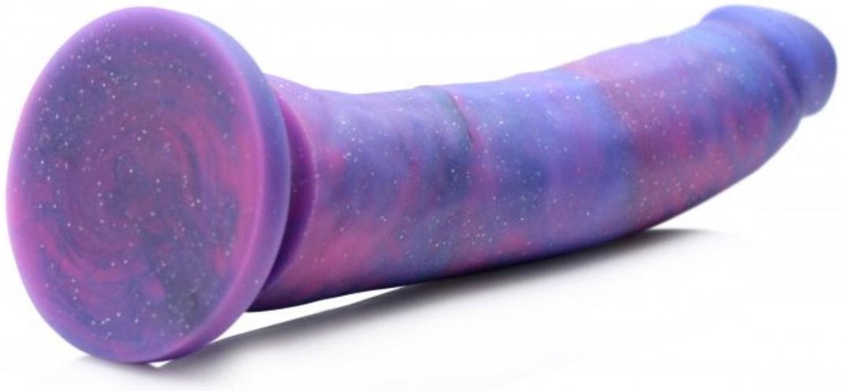 Strap U Magic Stick Siliconen Dildo Met Glitters - 20 cm - Roze