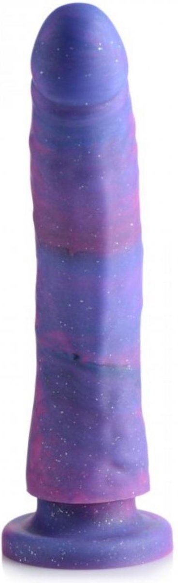 Strap U Magic Stick Siliconen Dildo Met Glitters - 20 cm - Roze