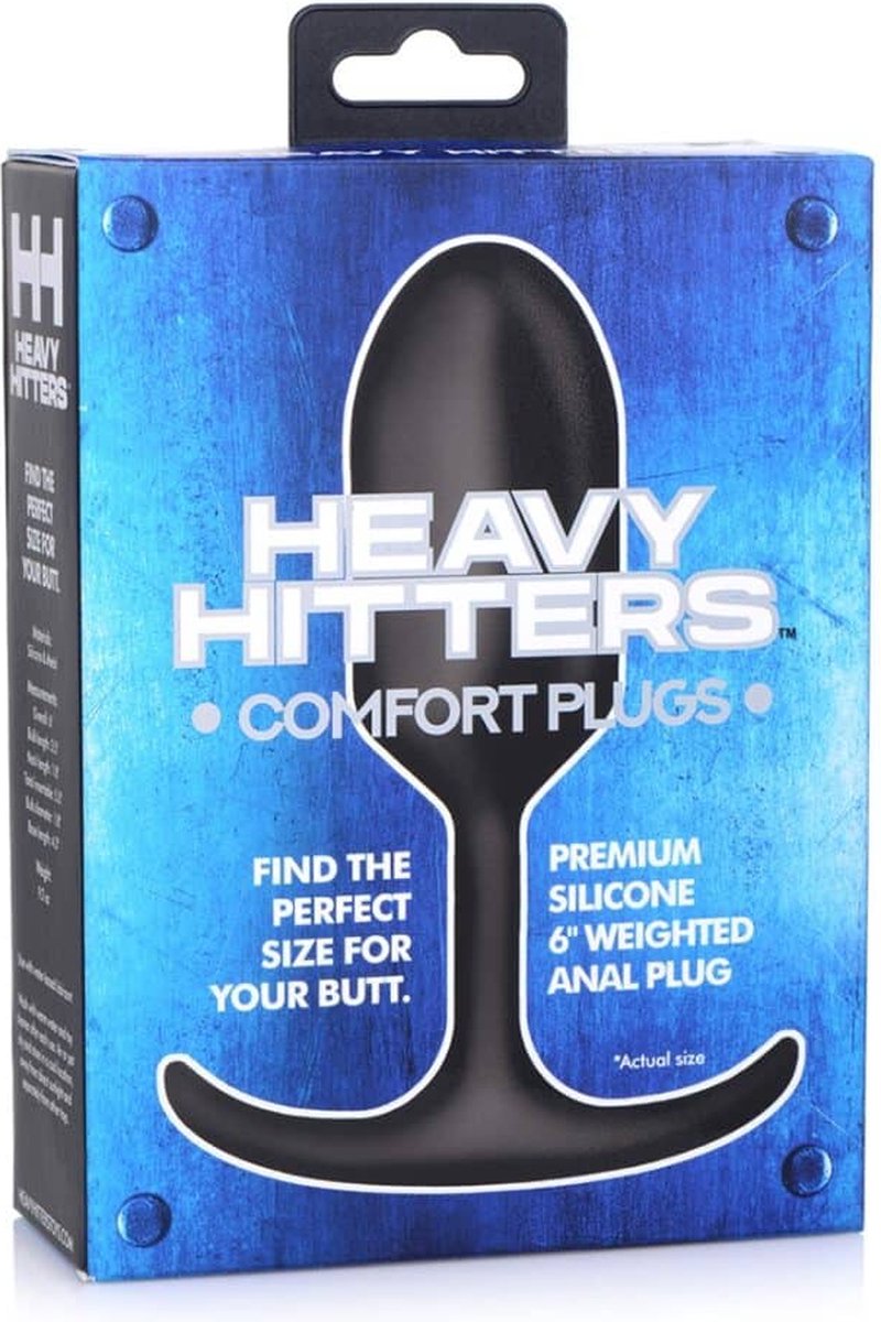Heavy Hitters Heavy Hitter Verzwaarde Anaal Plug - Large - Zwart