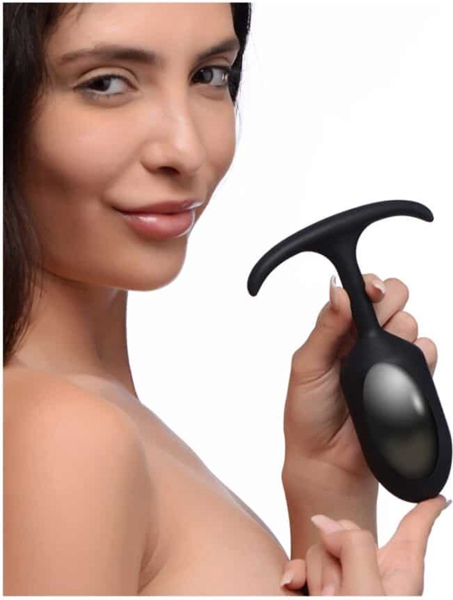 Heavy Hitters Heavy Hitter Verzwaarde Anaal Plug - Large - Zwart