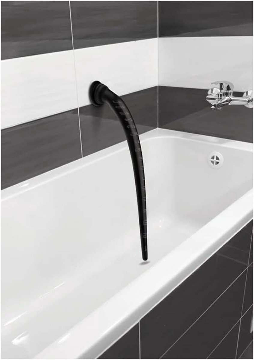 Hosed Extreme Siliconen Anaalplug - 50 cm - Zwart