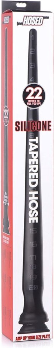 Hosed Extreme Siliconen Anaalplug - 60 cm - Zwart