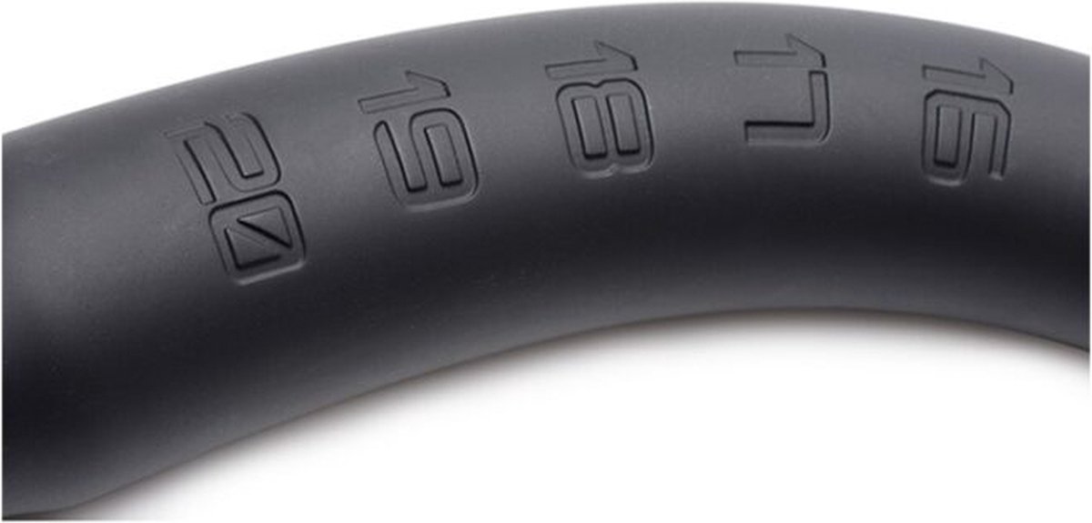 Hosed Extreme Siliconen Anaalplug - 60 cm - Zwart