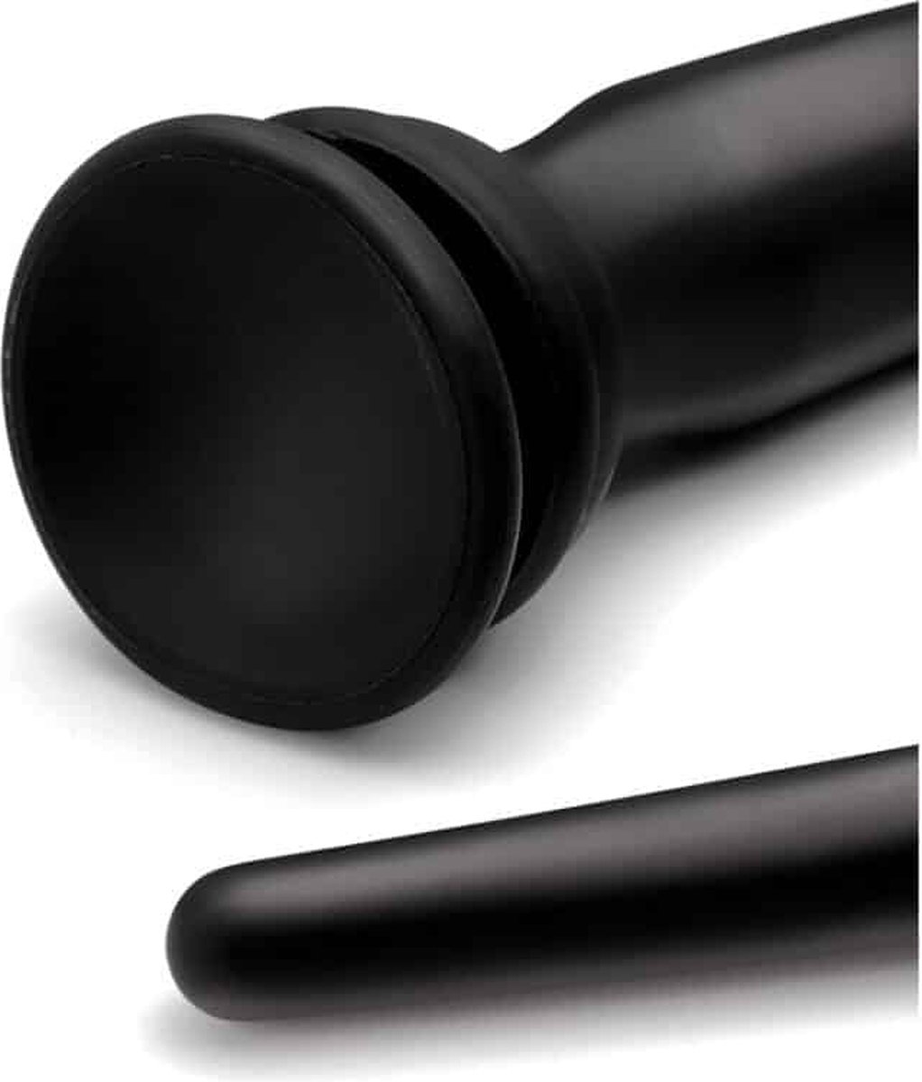 Hosed Extreme Siliconen Anaalplug - 60 cm - Zwart