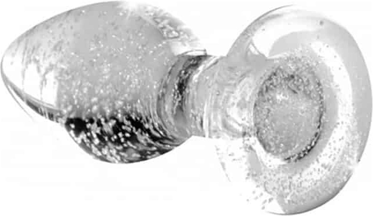 Booty Sparks Glow-in-the-Dark Anaalplug Van Glas - Small