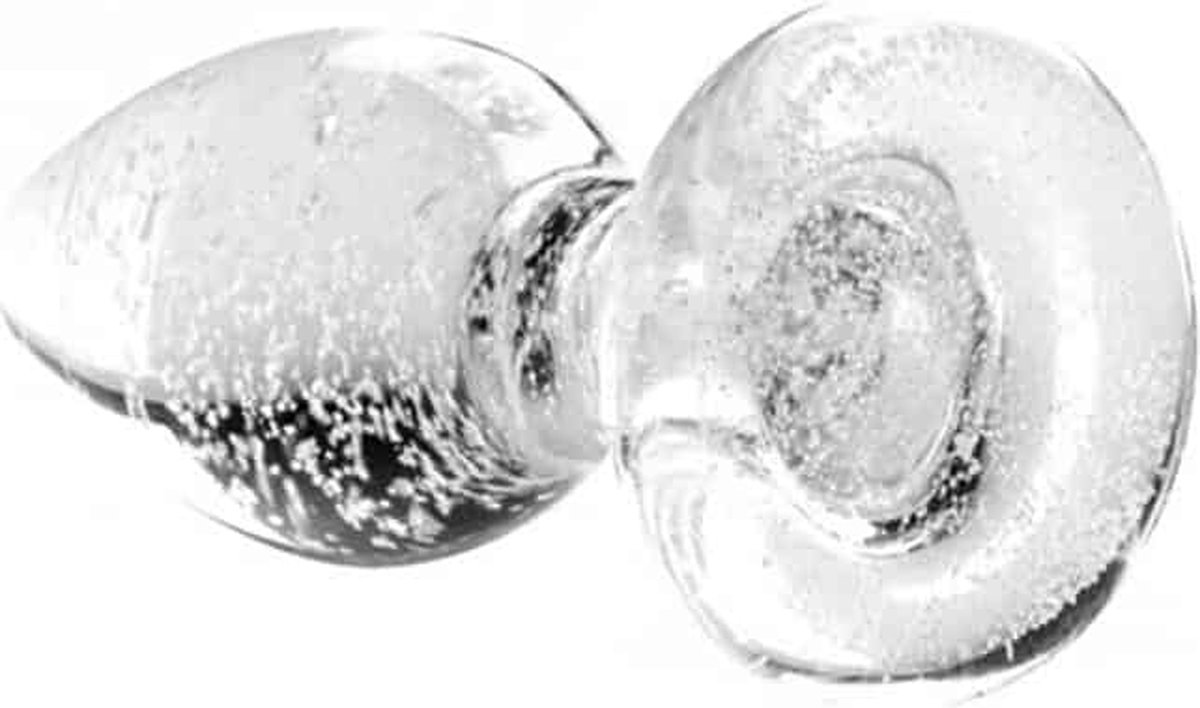 Booty Sparks Glow-in-the-Dark Anaalplug Van Glas - Medium