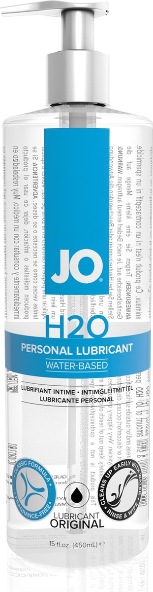 System Jo - H2O Glijmiddel Op Waterbasis - 480 ml