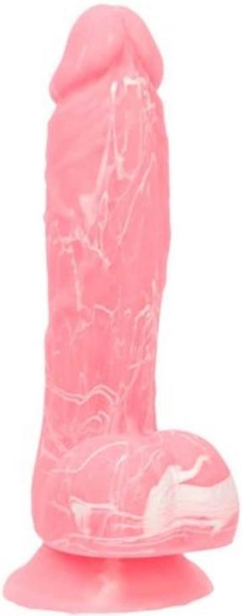 Addiction - Brandon Glow In The Dark Dildo - 19 cm - Roze