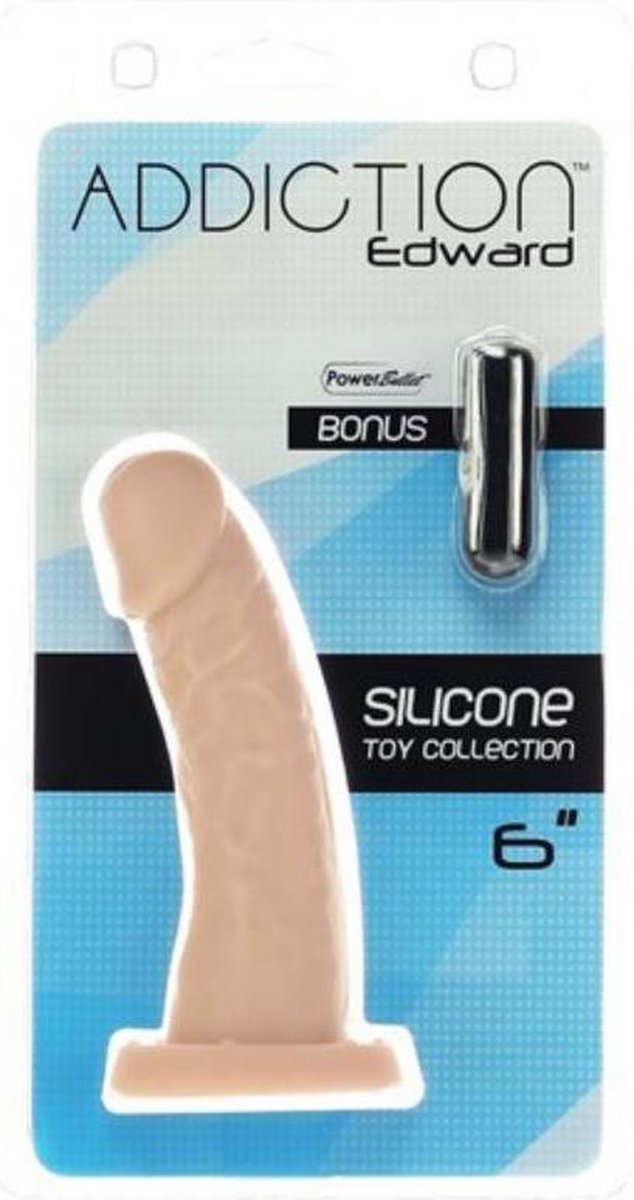 Addiction - Edward Dildo Met Zuignap - 15 cm - Beige