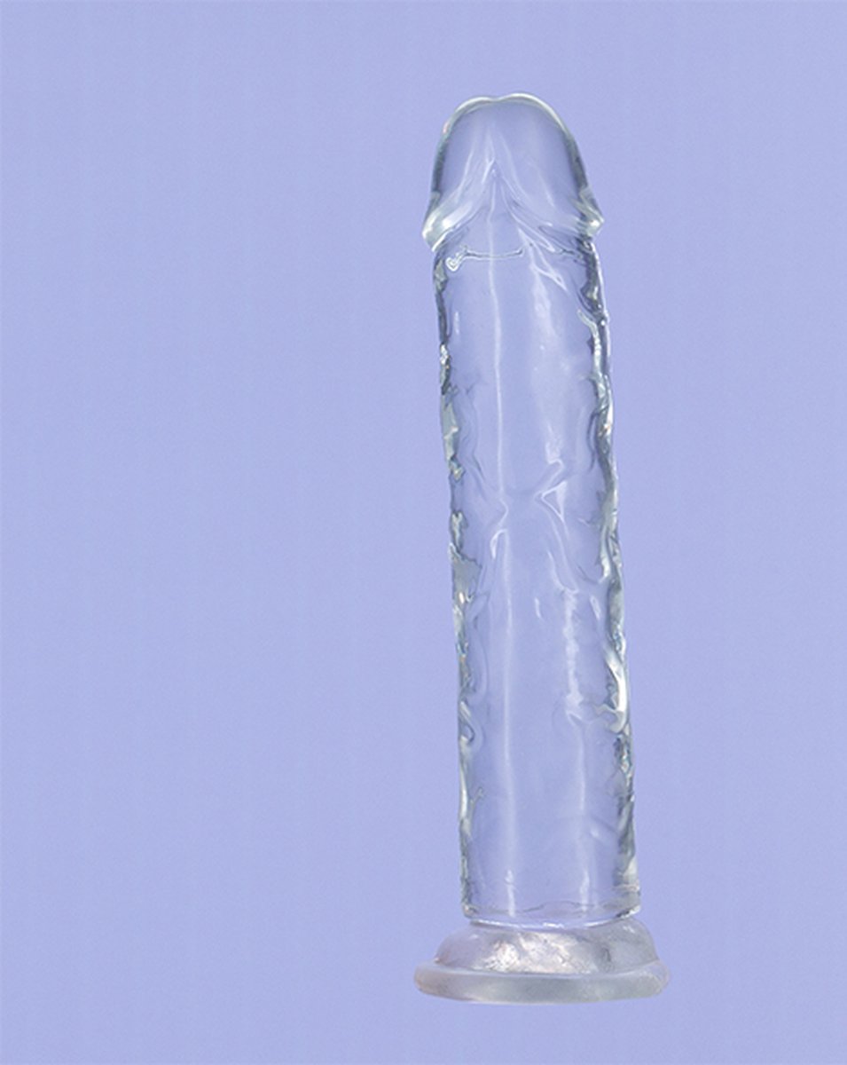 Addiction Crystal - Transparante Dildo - 18 cm