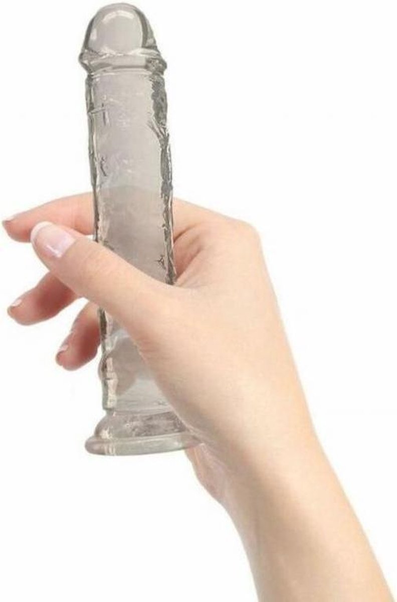 Addiction Crystal - Transparante Dildo - 18 cm