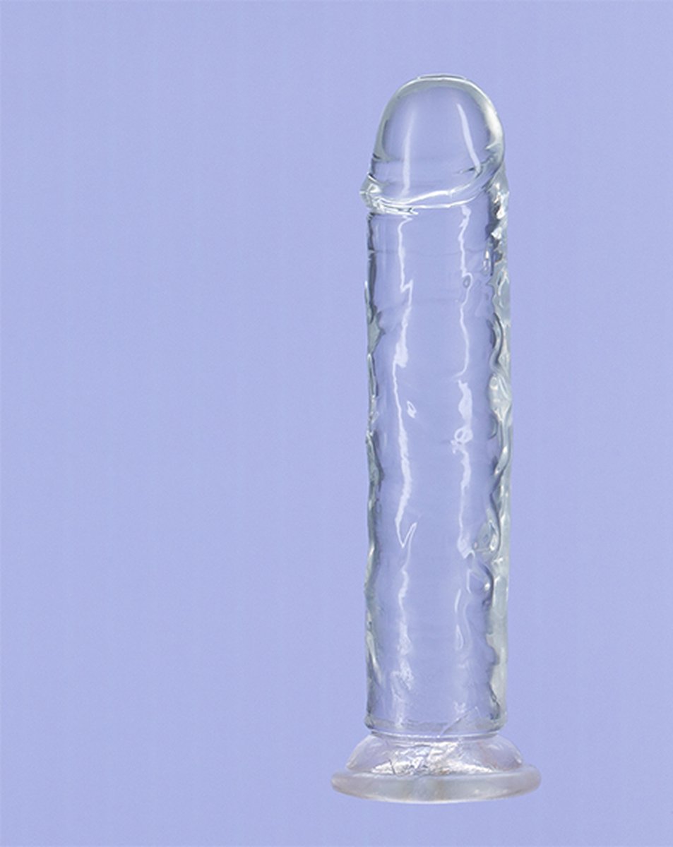 Addiction Crystal - Transparante Dildo - 18 cm