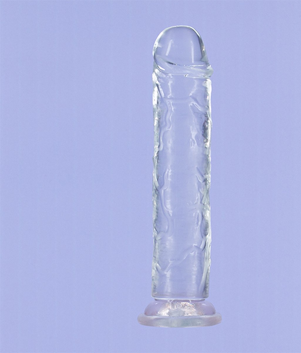 Addiction Crystal - Transparante Dildo - 20 cm