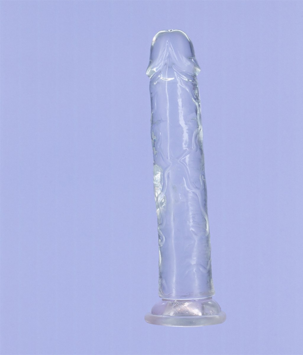 Addiction Crystal - Transparante Dildo - 20 cm