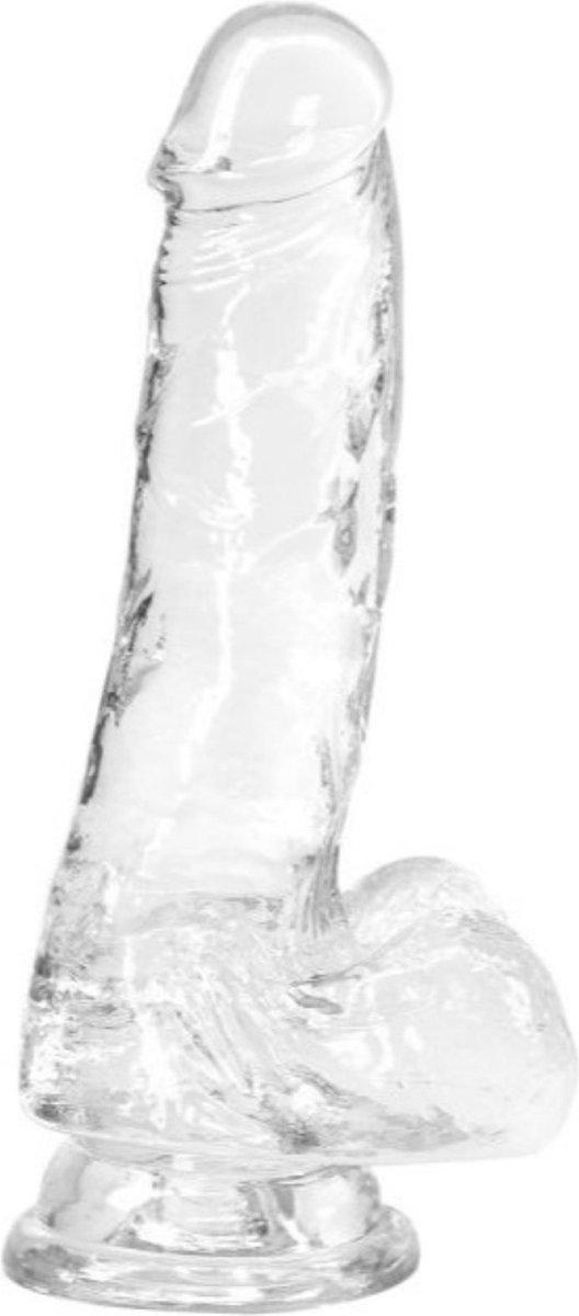 Addiction Crystal - Transparante Dildo - 18 cm