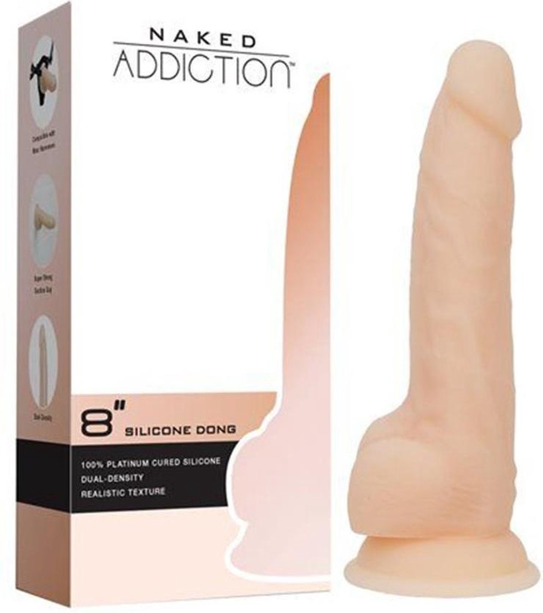 Naked Addiction Realistische Dildo - 20 cm - Beige