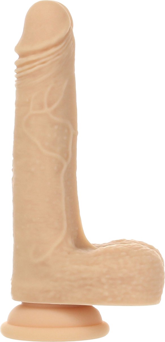 Naked Addiction Realistische Roterende Dildo met Afstandsbediening - 19 cm - Beige
