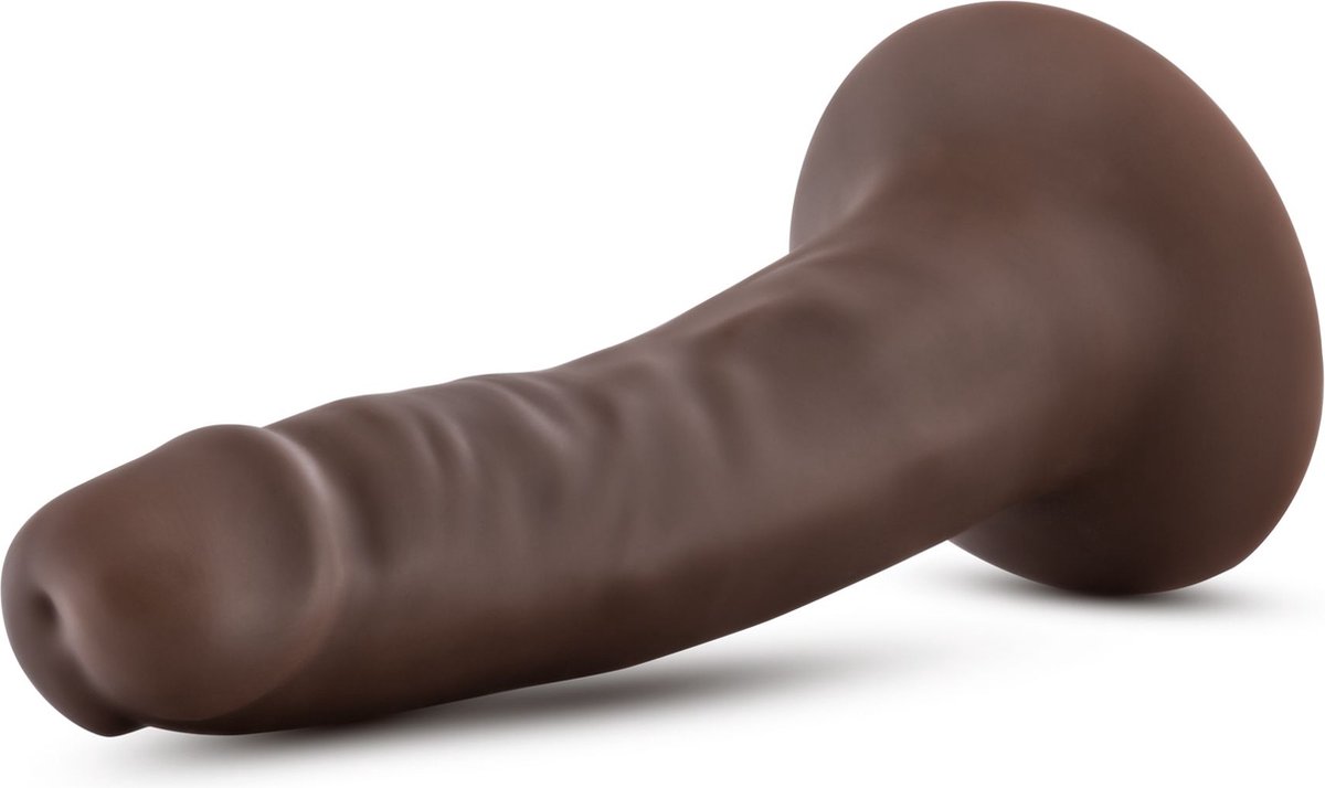 Dr Skin Dr. Skin - Realistische Dildo Met Zuignap 14 cm - Chocolate - Bruin