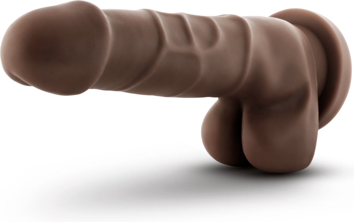 Dr Skin Dr. Skin - Realistische Dildo Met Zuignap 20 cm - Chocolate - Bruin