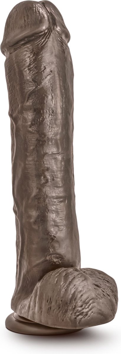 Dr Skin Dr. Skin - Mr. Savage Dildo Met Zuignap 29 cm - Chocolate - Bruin