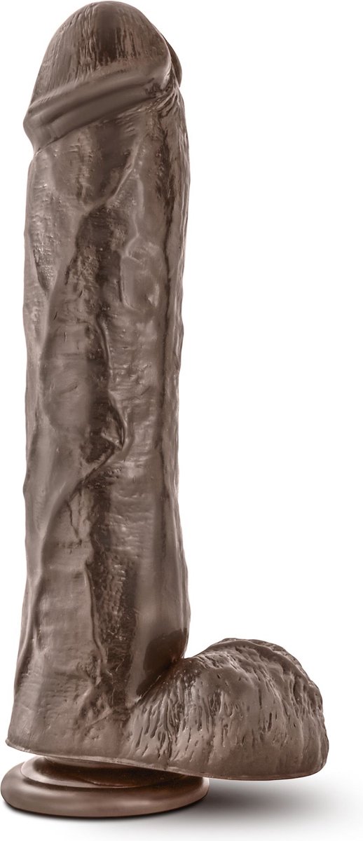 Dr Skin Dr. Skin - Mr. Savage Dildo Met Zuignap 29 cm - Chocolate - Bruin