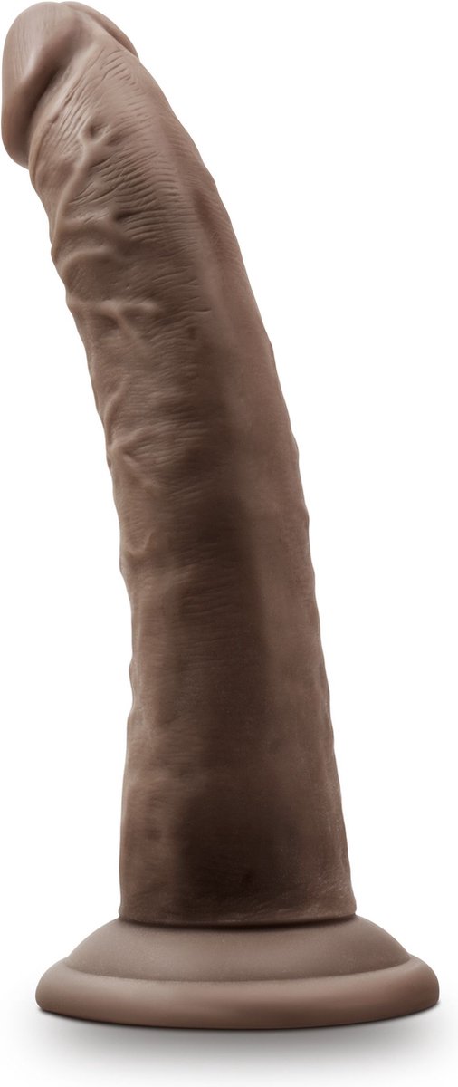 Dr Skin Dr. Skin - Realistische Dildo Met Zuignap 19 cm - Chocolate - Bruin
