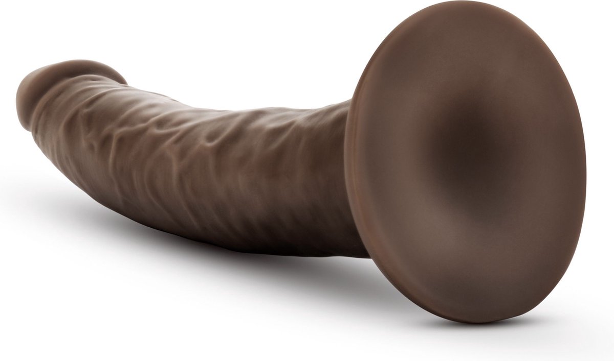 Dr Skin Dr. Skin - Realistische Dildo Met Zuignap 19 cm - Chocolate - Bruin