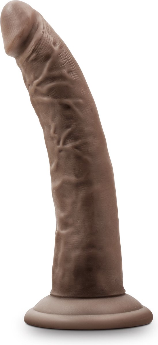 Dr Skin Dr. Skin - Realistische Dildo Met Zuignap 19 cm - Chocolate - Bruin
