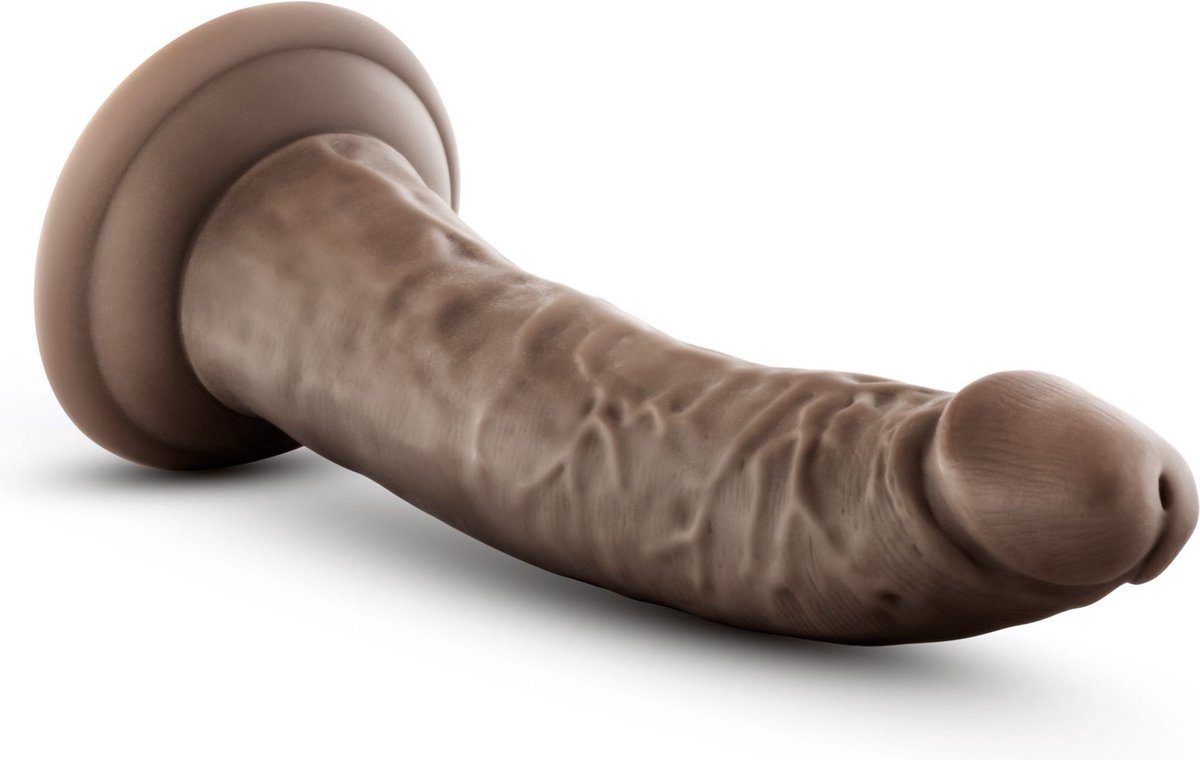 Dr Skin Dr. Skin - Realistische Dildo Met Zuignap 19 cm - Chocolate - Bruin