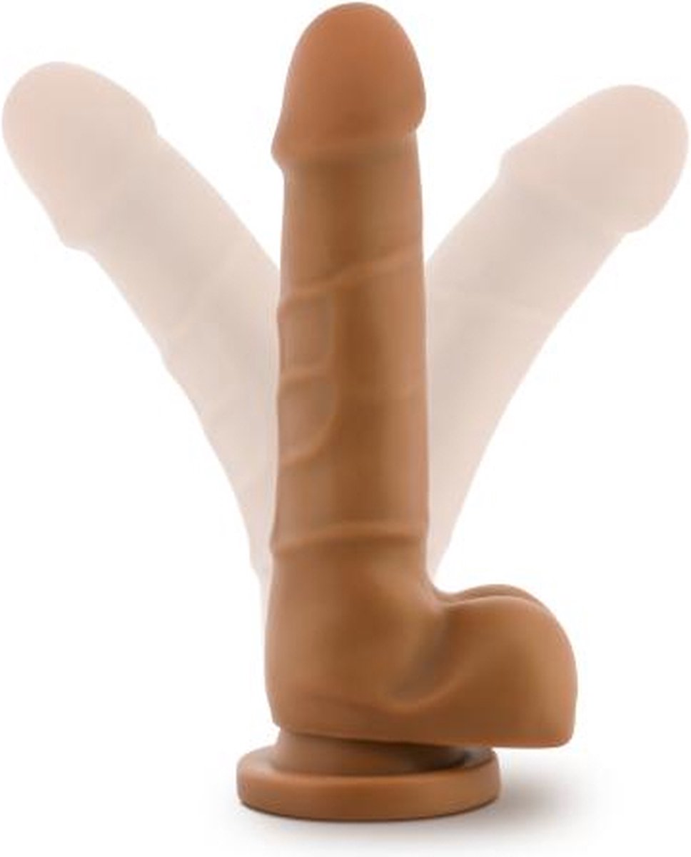 Dr Skin Dr. Skin - Realistische Dildo Met Zuignap 20 cm - Mocha - Bruin