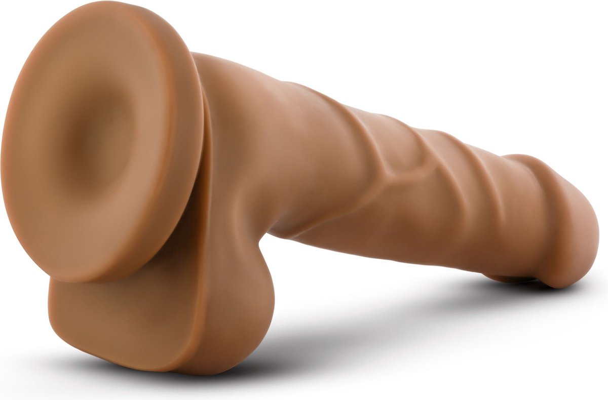Dr Skin Dr. Skin - Realistische Dildo Met Zuignap 20 cm - Mocha - Bruin