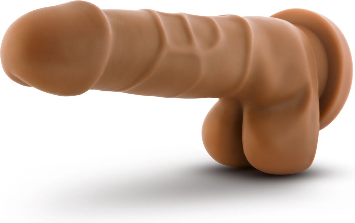 Dr Skin Dr. Skin - Realistische Dildo Met Zuignap 20 cm - Mocha - Bruin