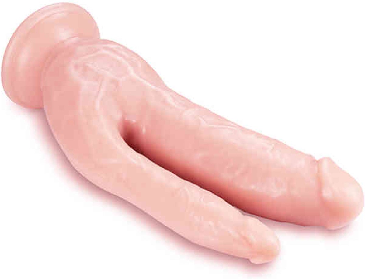Dr Skin Dr. Skin - Dubbele Dildo 21 cm - Vanilla - Beige