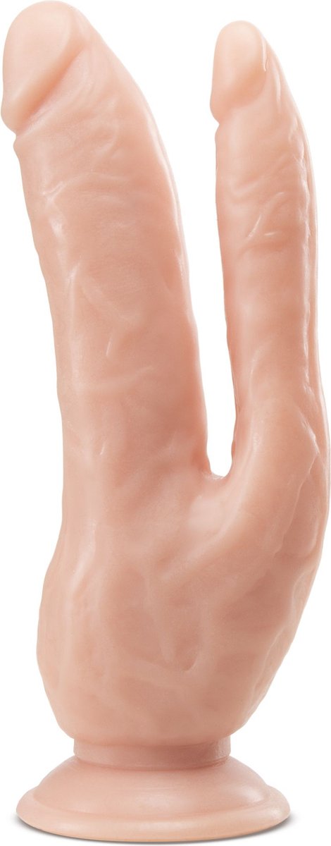 Dr Skin Dr. Skin - Dubbele Dildo 21 cm - Vanilla - Beige