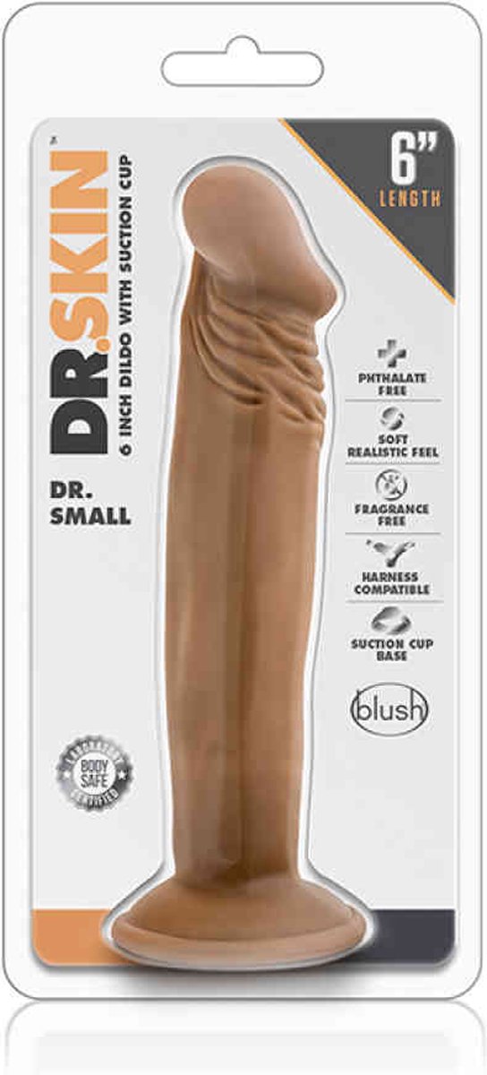 Dr Skin Dr. Skin - Dr. Small Dildo Met Zuignap - Mocha - Bruin