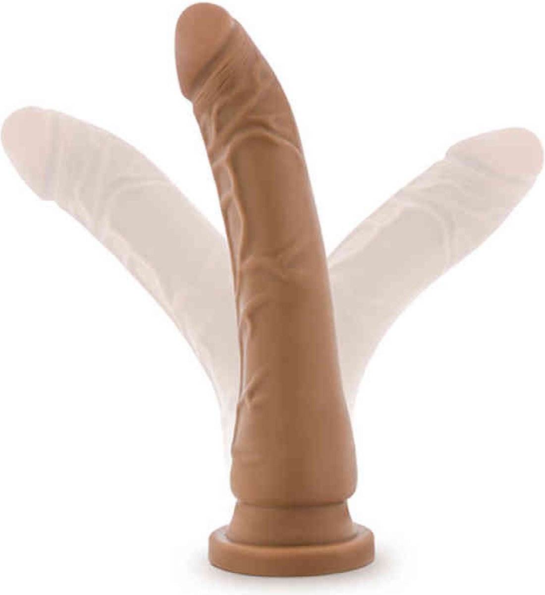 Dr Skin Dr. Skin - Realistische Dildo Met Zuignap - Mocha - Bruin