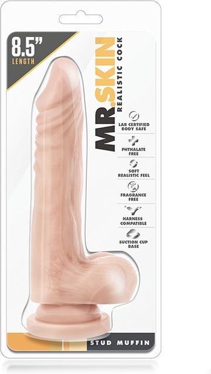 Dr Skin Dr. Skin - Realistische Dildo Met Zuignap 21 cm - - Beige