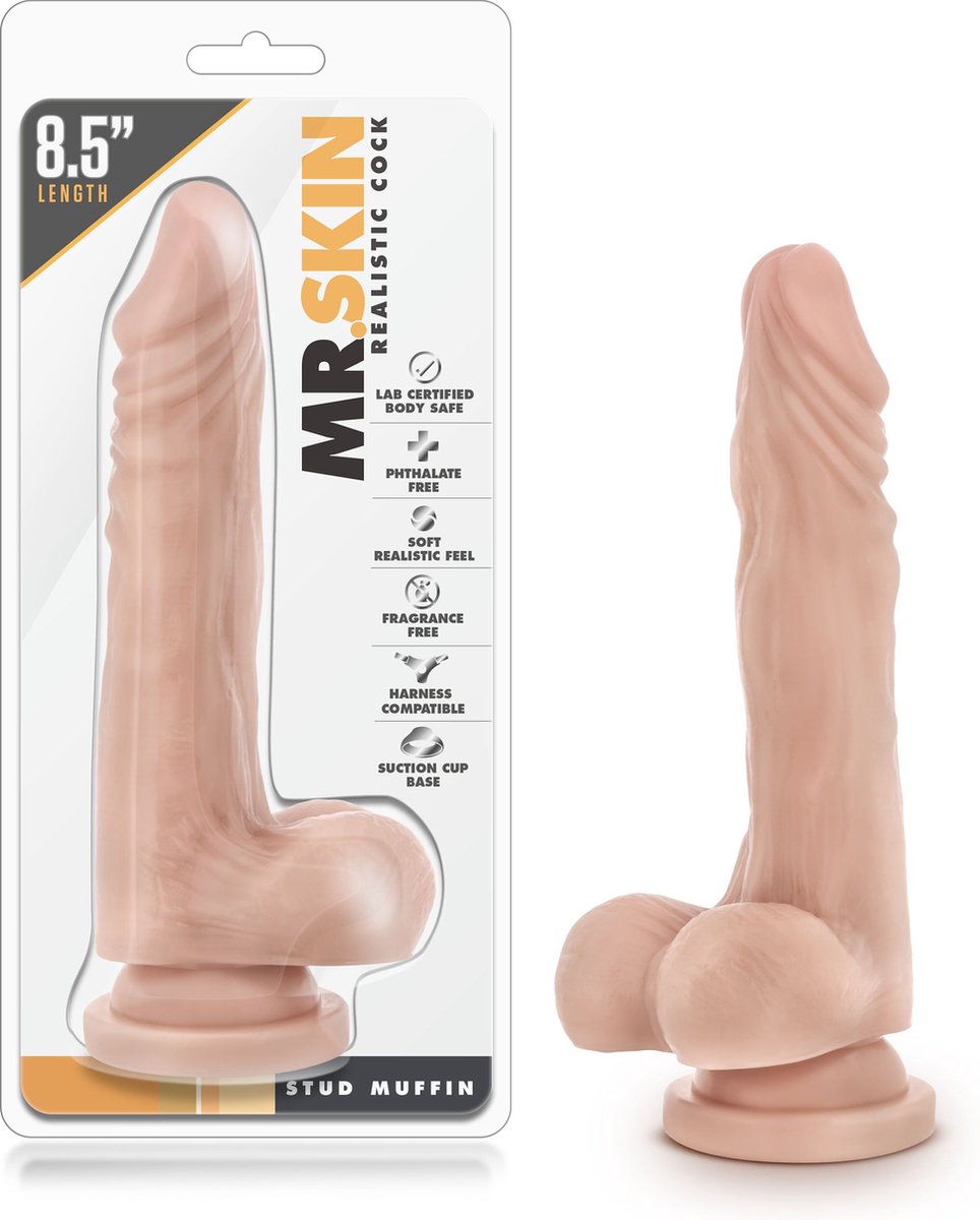 Dr Skin Dr. Skin - Realistische Dildo Met Zuignap 21 cm - - Beige