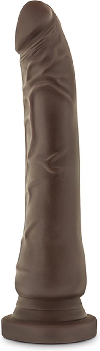 Dr Skin Dr. Skin - Realistische Dildo Met Zuignap 21 cm - Chocolate - Bruin