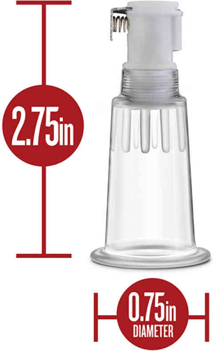 Temptasia - Set Tepel of Clitoris Zuigers - Binnendiameter 1.9 cm