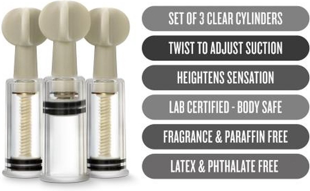 Temptasia - Clitoris En Tepel Zuigers - Set Van 3